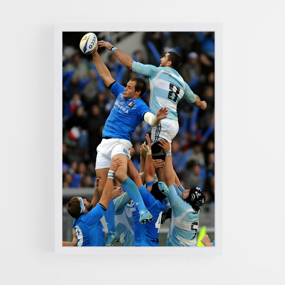 Poster En Avant, Les Pumas! – affiche Rugby (vue 3)